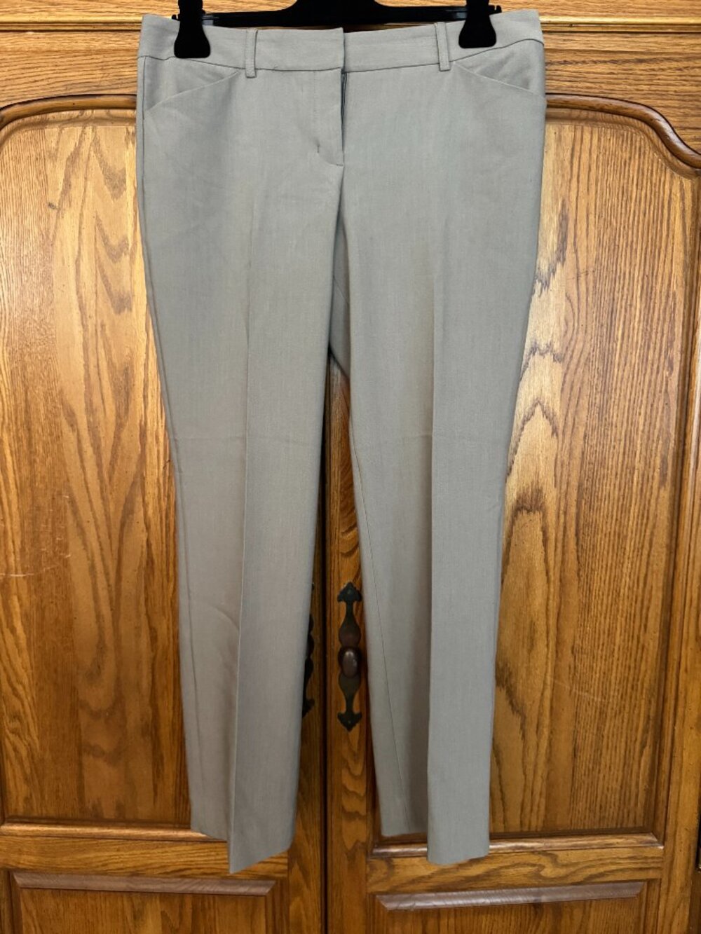 Express Women's Taupe Straight-Leg Trousers